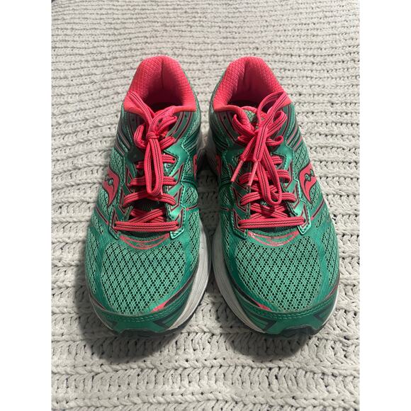 Saucony Everun iBR+ Sneakers Running Shoes Womens 9.5 S10295-4 61464 Teal Pink - Picture 5 of 12